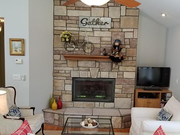 Stone Fireplace