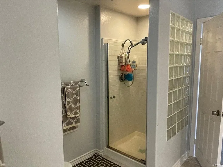 Walk in shower in Bathroom