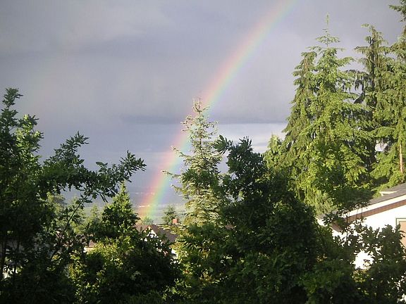 Expansive mountain and valley view