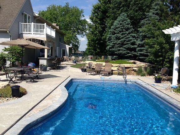 Heated saltwater pool