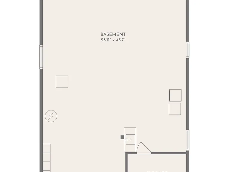 Basement floor plan.