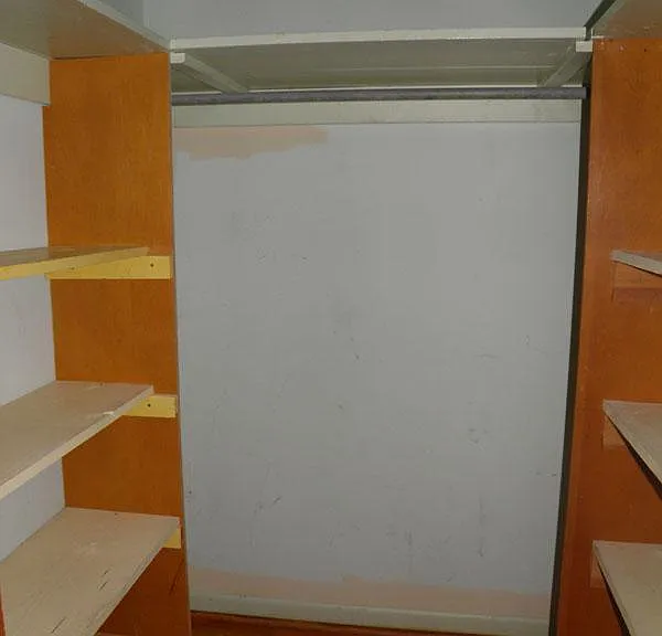 Large storage closet upstairs accessible from hallway