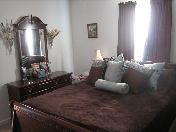 Master bedroom with walk in closet