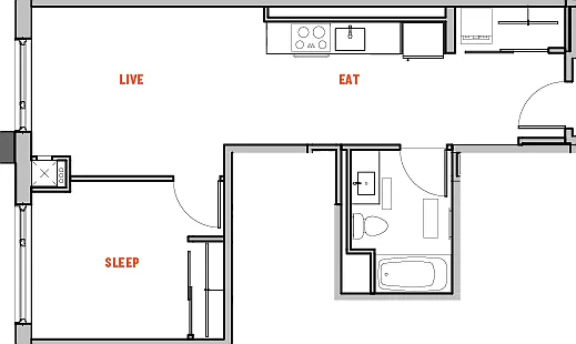 C floor plan The Eddy