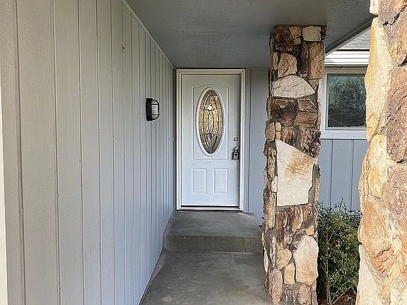 New front door in entry