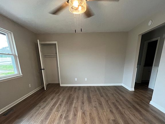 Living room and coat closet