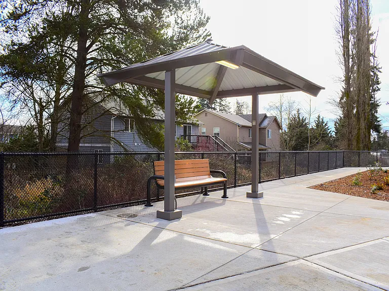 Outdoor Bench with cover
