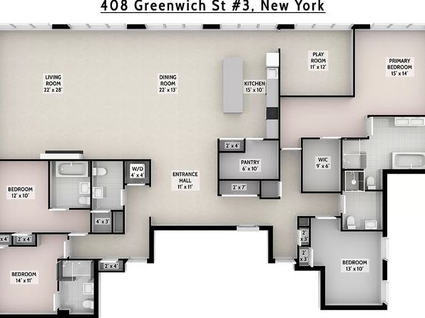 408 Greenwich St FLOOR 3, New York, NY 10013