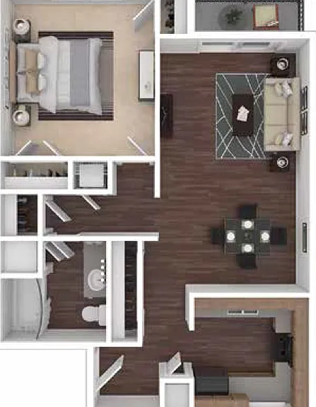 Sand Dollar 1/1 Floor Plan Sand Dollar 1/1 Floor Plan