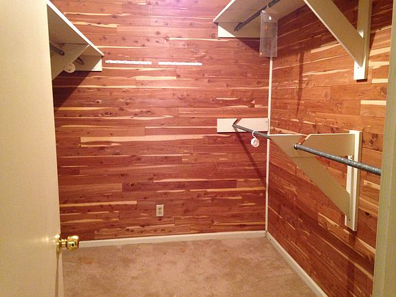 Walk in cedar closet 