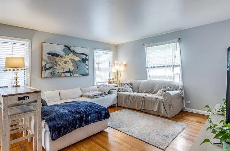Nicely painted and wonderful hardwood floors!