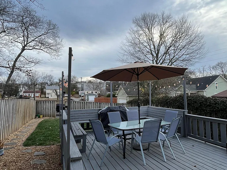 Backyard with deck / patio.