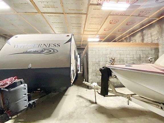 More storage space in this once used space as a beer storage refrigerator