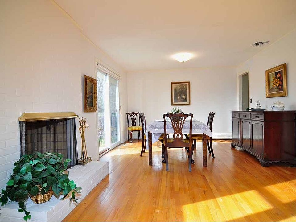 lr - dr with fireplace