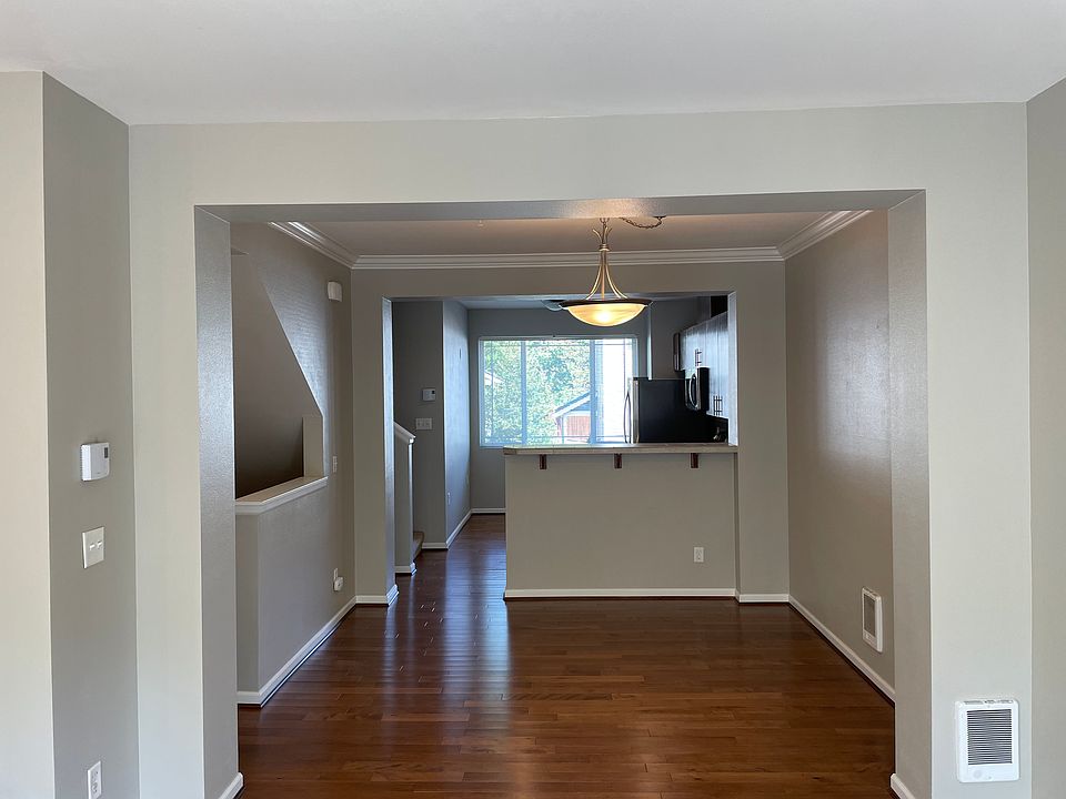 Dining room and kitchen.