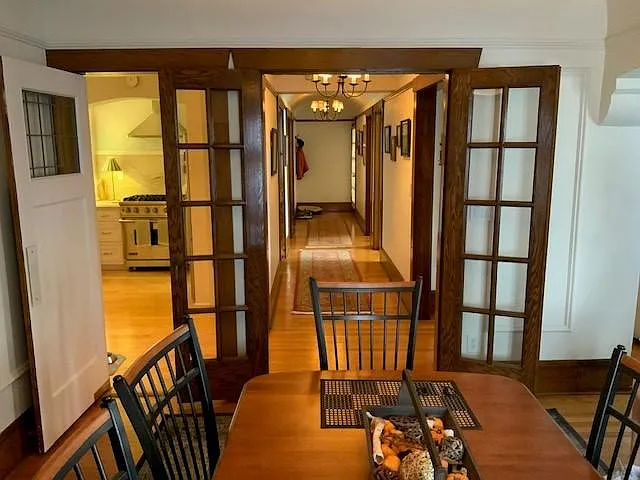 Main hallway from front dining room to front door