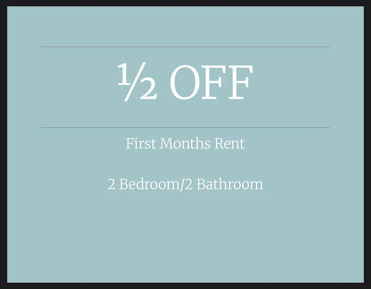 2 bed, 850 sqft, $950 — Photo 1