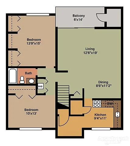 Floor plan 2 Bedroom