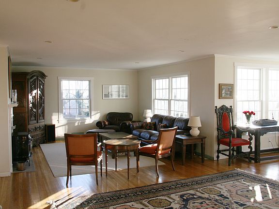 Living room with fireplace