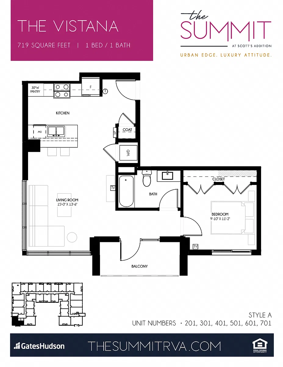 Floor plan The Vistana - Style A
