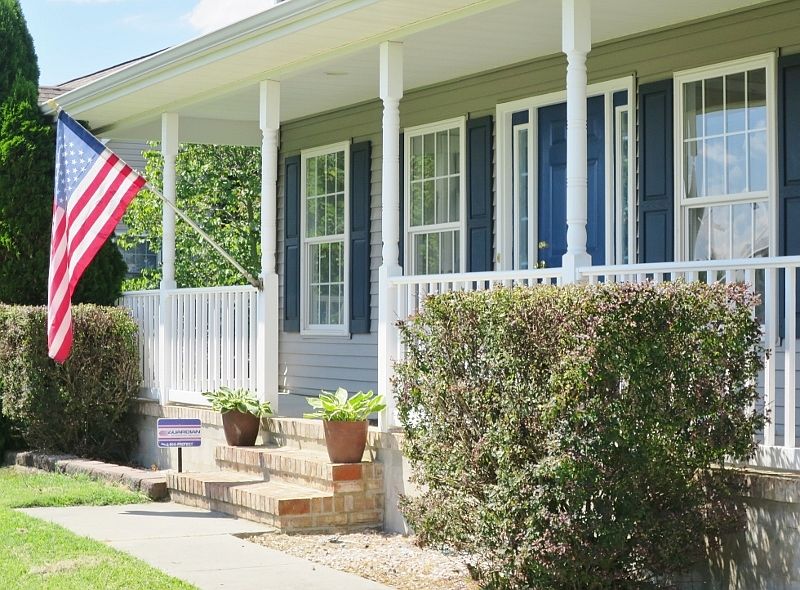 Welcoming front porch