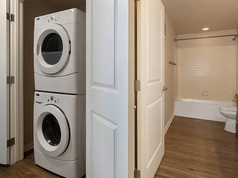In-home Washer and Dryer and Bathroom