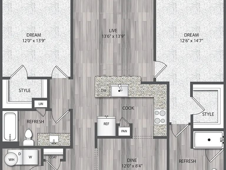 B4.1 floor plan Encore Montrose