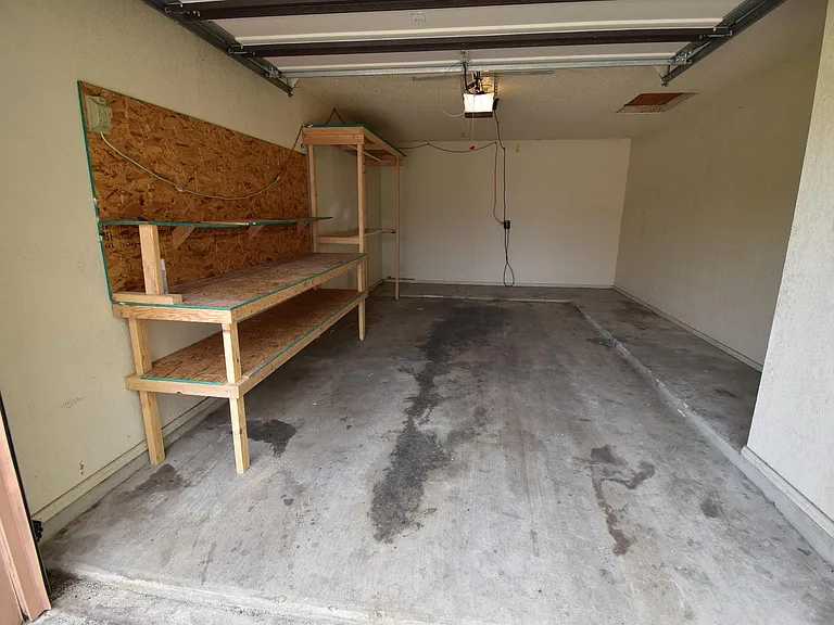 Garage with garage door opener