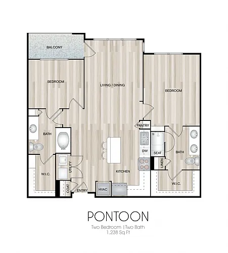 Floor plan Pontoon & Wake