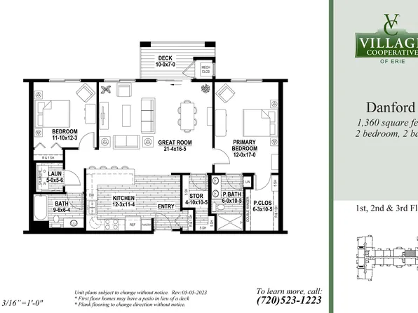Danford-2 Plan, Village Cooperative of Erie (Active Adults 62+)