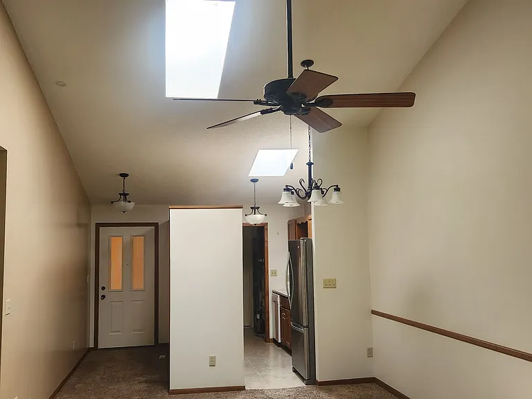 skylights make it bright and open