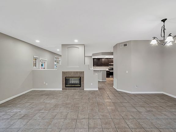 Formal Living Room with Chandelier