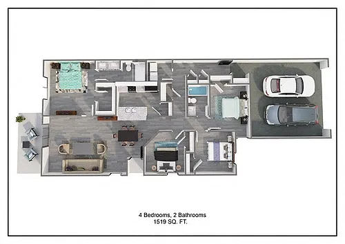 Floor plan 4 Bedroom