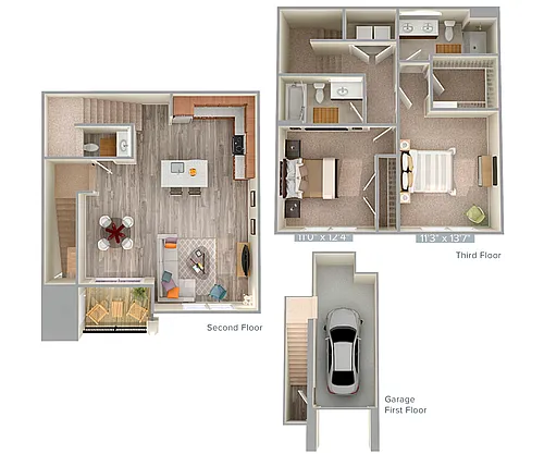 Floor plan B3T-4-1335