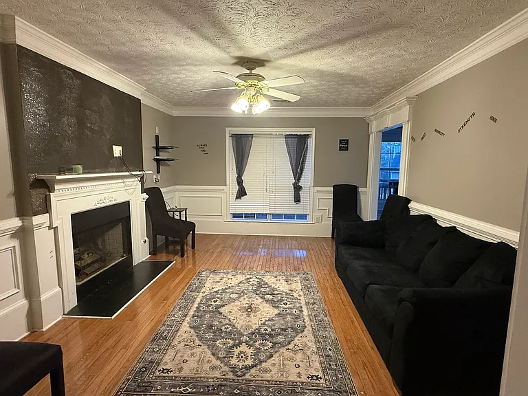 One of the two living rooms