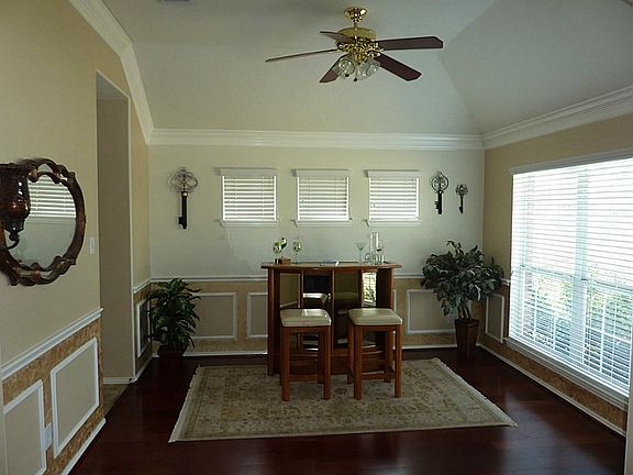 Formal dining room with beautiful hardwood floors