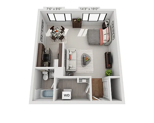 Floor plan Plan E1B