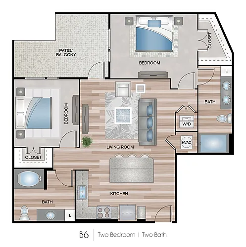 Floor plan Two bedroom
