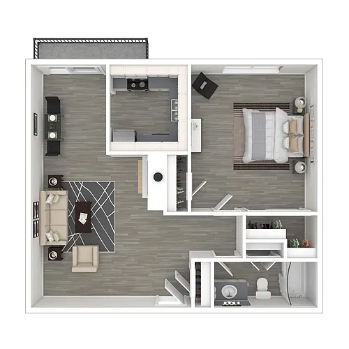 Floor plan One Bedroom