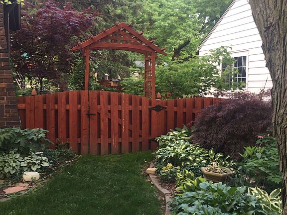 Front yard gate to back