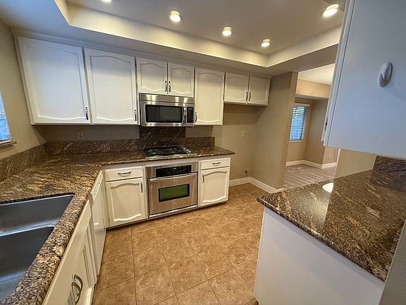 Kitchen - to the right is the dining area