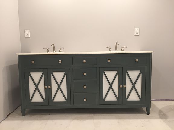 Master bath vanity