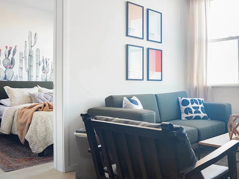 Fully furnished living spaces