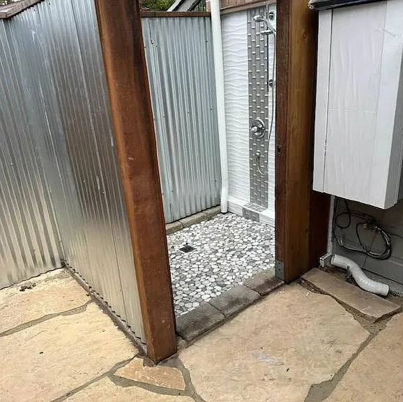 outdoor shower