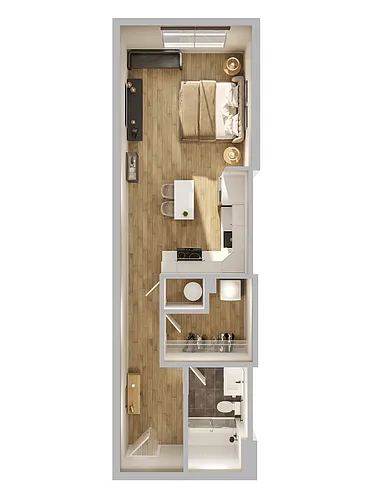 Floor plan T08- 0BR