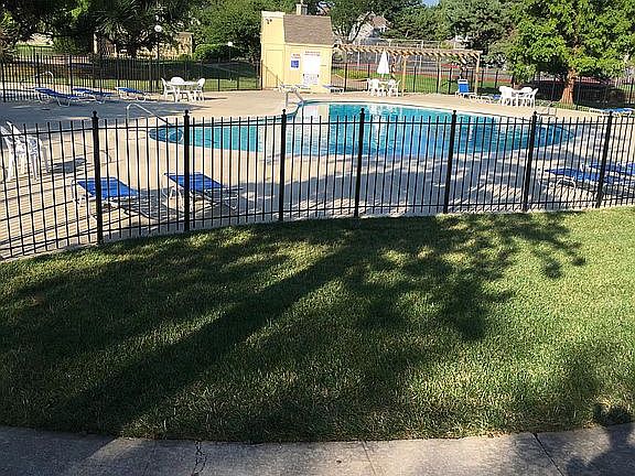 Closest of four community pools is just across the street.
