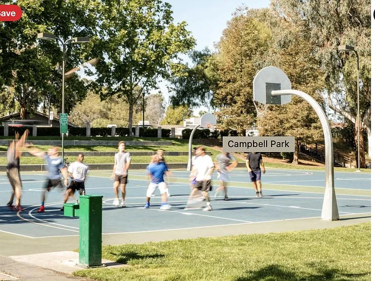 Basketball is a Popular Sport amongst adults at Campbell Park (3 Blocks)