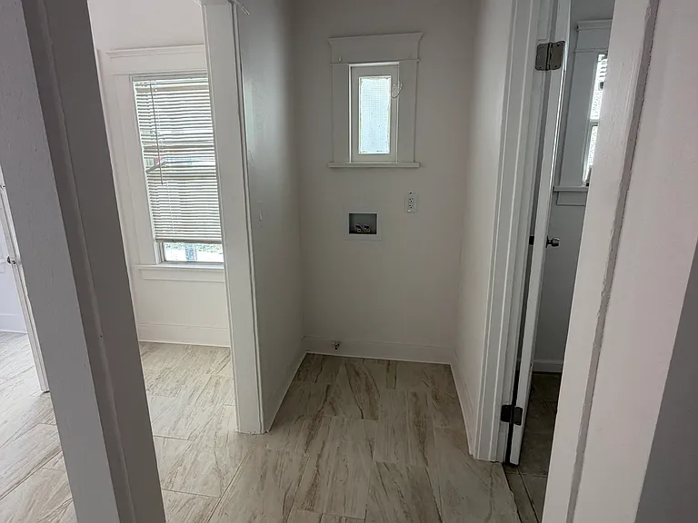 Hallway - washer and dryer hook ups (stackable)