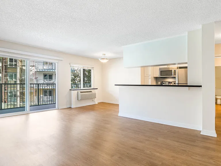 Living Room with Hard Surface Flooring and Balcony