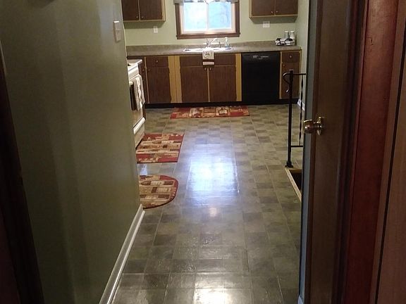 looking into kitchen from entryway